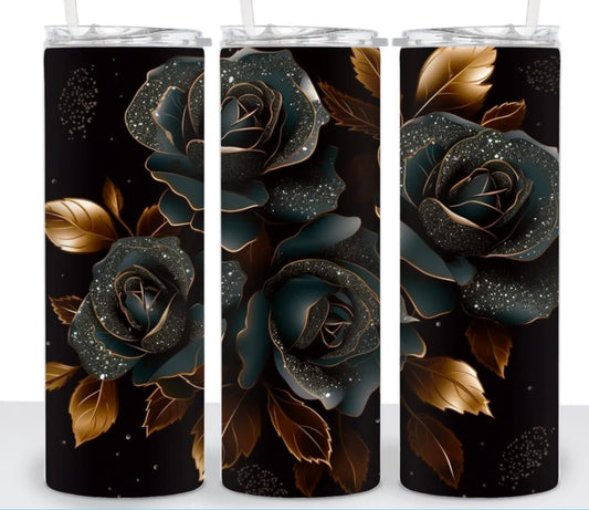 Black and gold flower